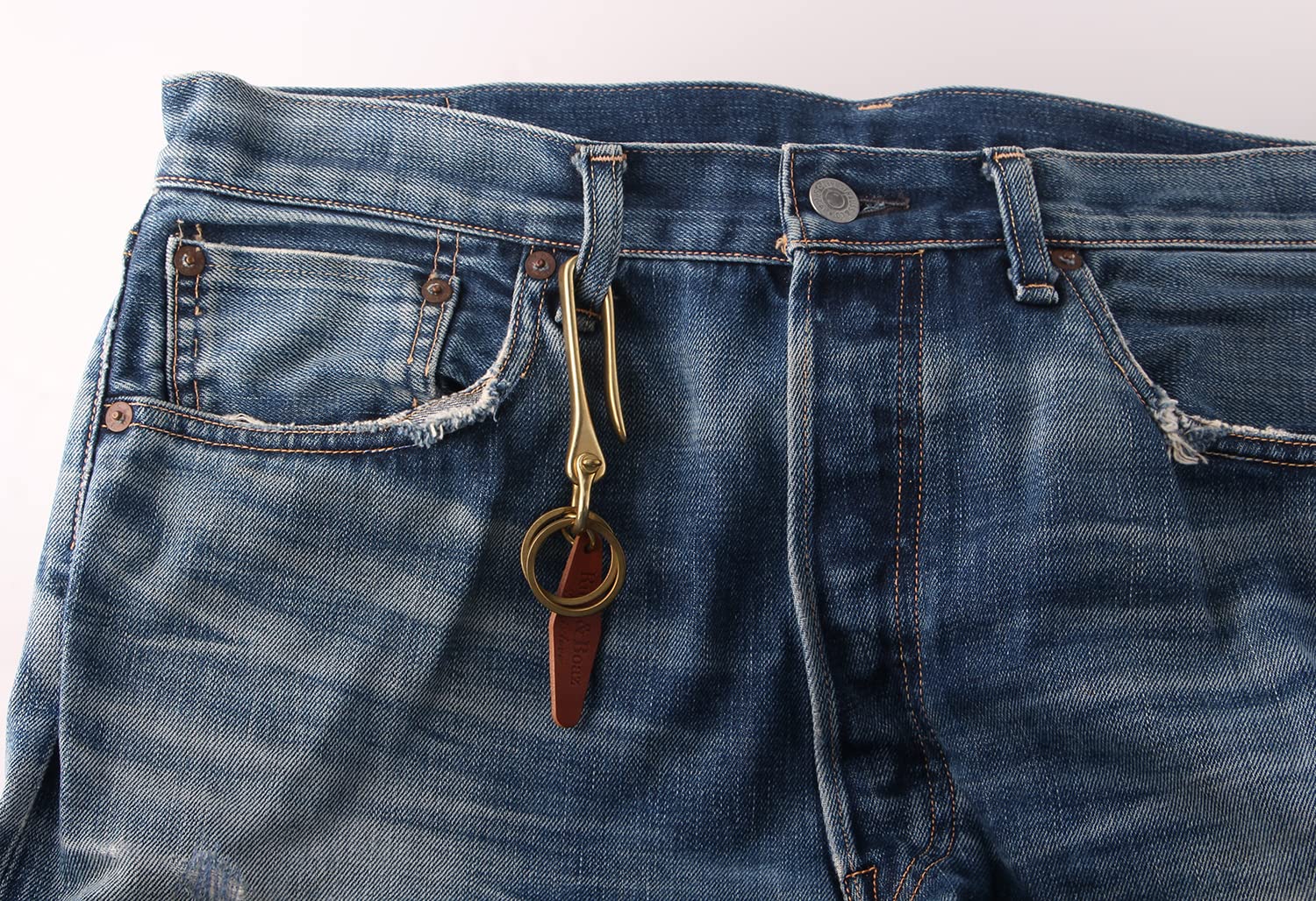 Vintage Handmade Snap U Hook Key Holder - Retro Key Ring & Key Chain for Home, Office, and Travel Organization
