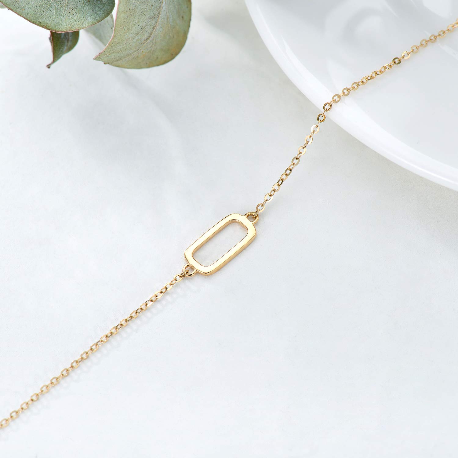 14K Solid Gold Star Bracelet for Women - Celestial Star Link Bracelet | Perfect Christmas, Birthday & Anniversary Jewelry Gift for Wife, Mom, Girlfriend (6