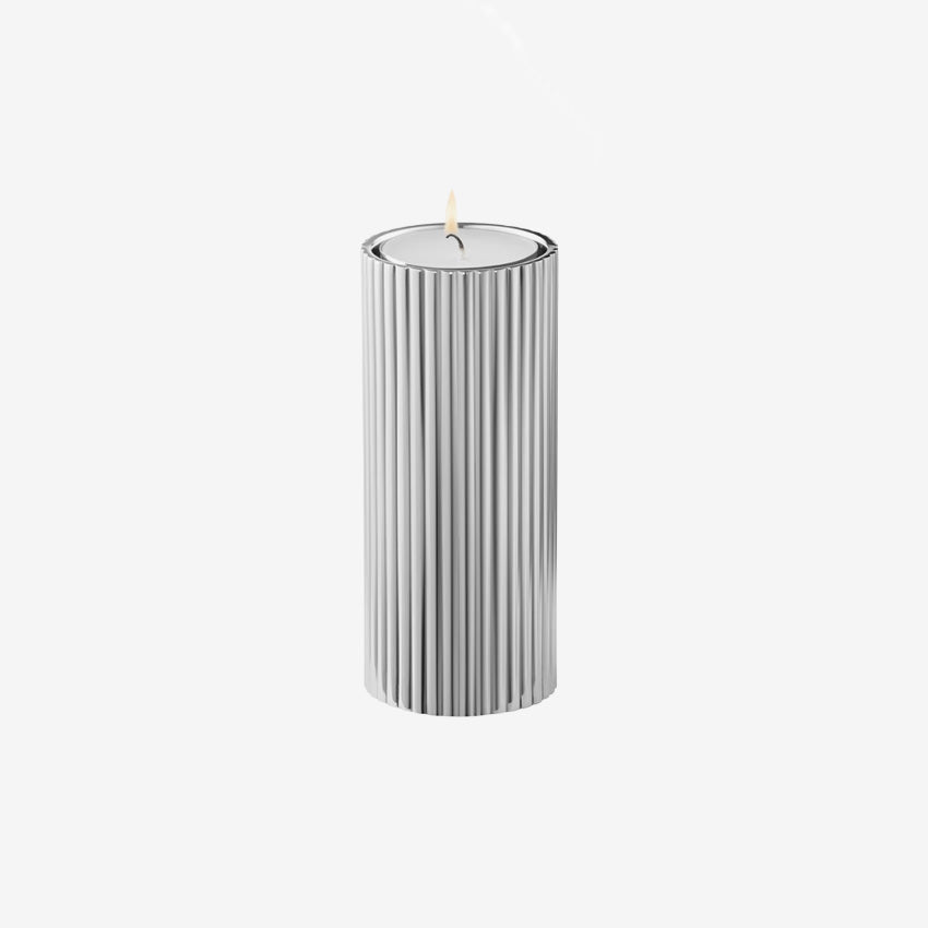 Georg Jensen Bernadotte Tealight & Candle Holder - Elegant Scandinavian Design for Home Decor, Wedding Centerpieces & Romantic Ambiance