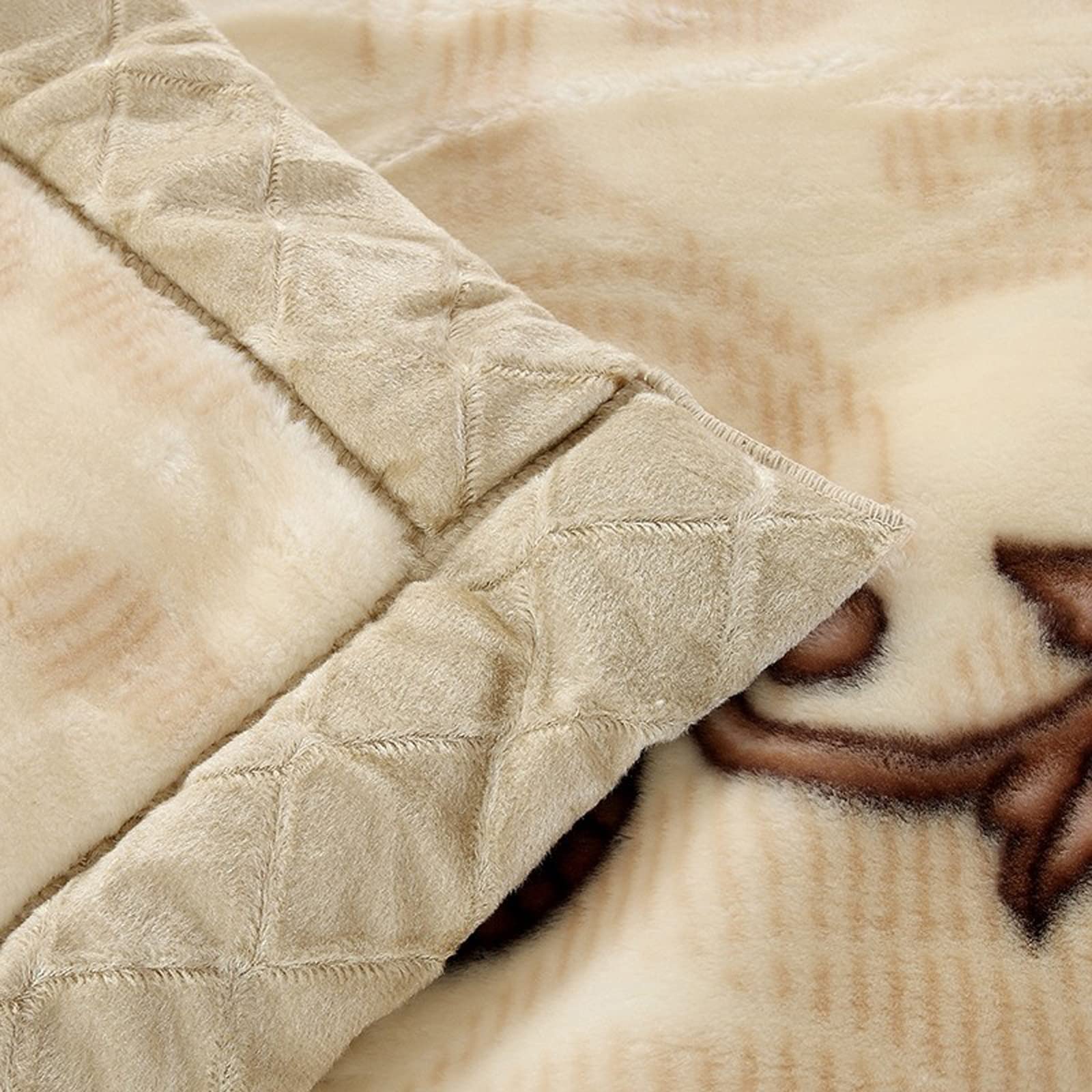 Premium Korean Mink Fleece Blanket - Heavyweight 2 Ply Plush Blanket (60x80 Inches, 5 lbs) - Ultra Soft & Warm Red Mouse Head Design for Winter Bedding, Home Decor, Cozy Gift Idea - Perfect for Cold Nights, Sofa Lounging & Holiday Presents