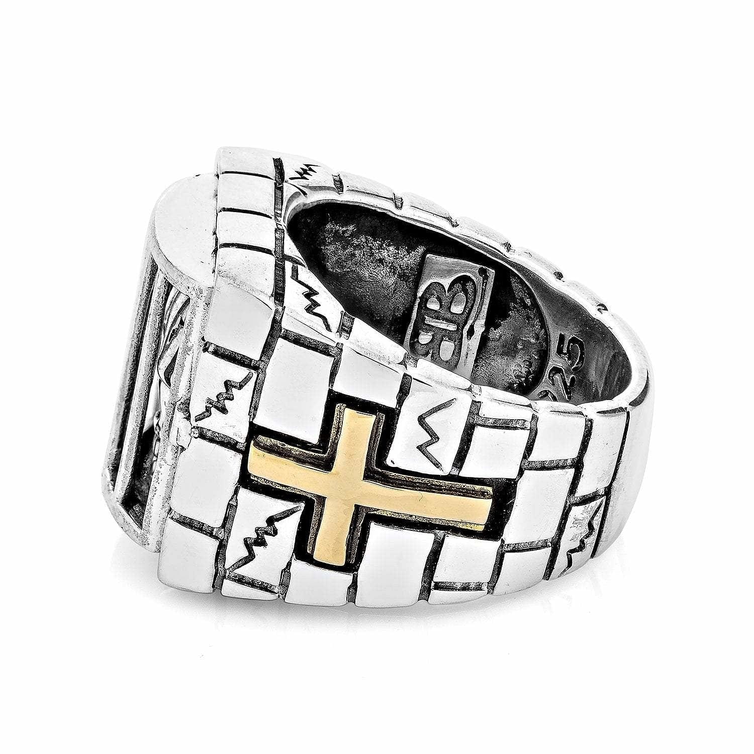 Gothic Prisoner Skull Sterling Silver Ring for Men - Edgy Punk Jewelry for Halloween, Biker, and Rock Fashion Accessories