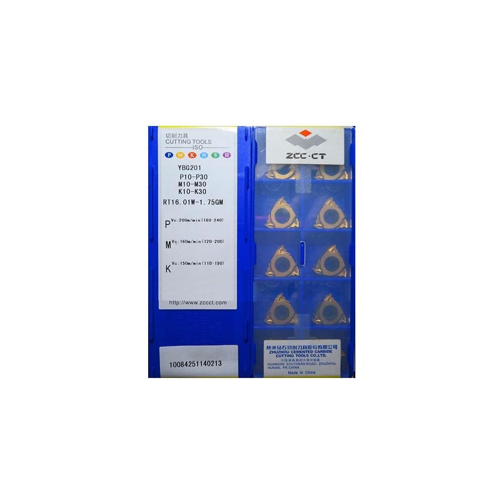 Original ZCC CT RT16.01W 1.75GM Carbide Turning Insert - High Precision Lathe Cutting Tool for CNC Machining, Metalworking & Industrial Applications