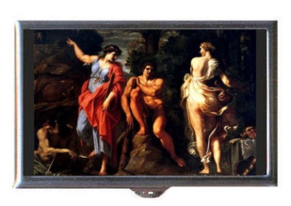 Annibale Carracci Hercules Decorative Pill Box - Vintage Inspired Jewelry & Medicine Storage - Perfect for Travel, Home Decor, and Gift Giving