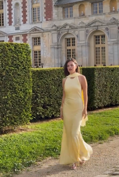 Elegant Yellow Chiffon Mermaid Prom Dress for Wedding Guest - J6416 | Perfect for Evening Parties, Formal Events & Special Occasions