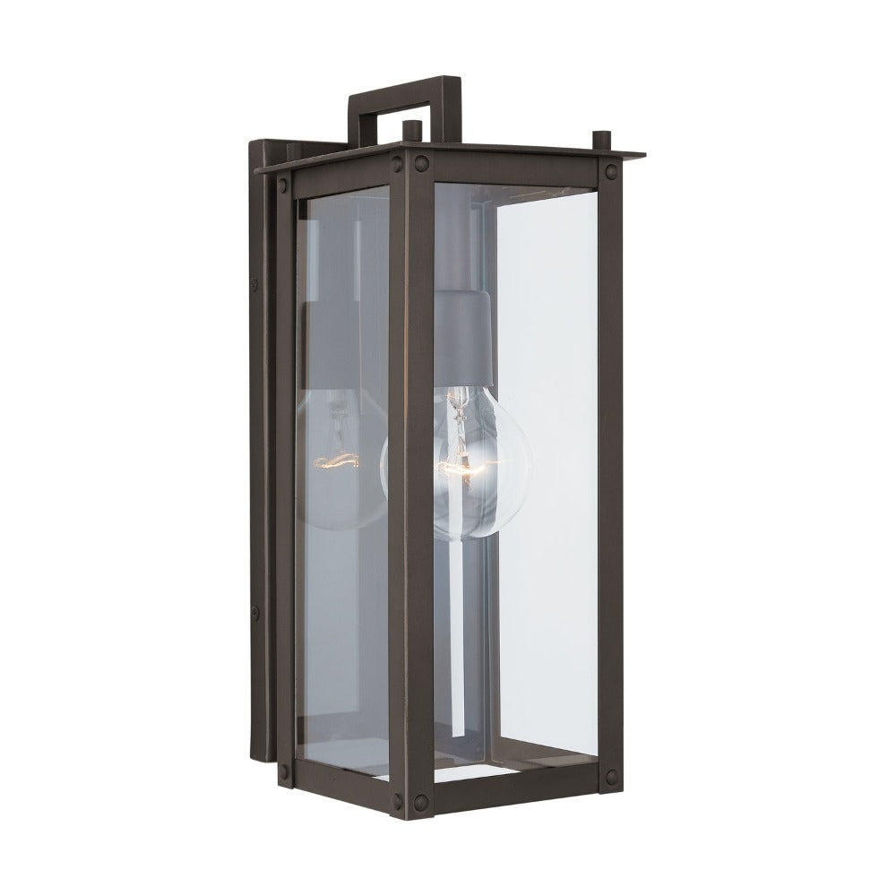 Vala Outdoor Wall Lantern - Waterproof LED Solar Light for Porch, Garden, Patio - Rustproof Metal Fixture with Motion Sensor - Perfect for Front Door, Backyard, Pathway Lighting