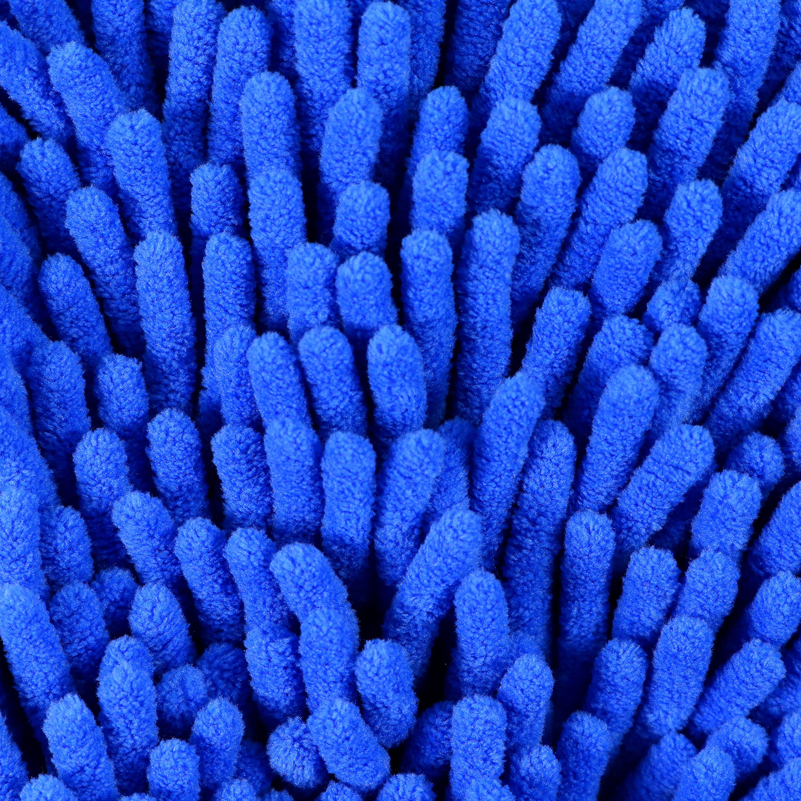 Premium Chenille Microfiber Wash Mitt - Ultra Soft & Absorbent Scratch-Free Car Wash Glove with Wheel Brush - Perfect for Hand Washing Cars, Trucks & Motorcycles