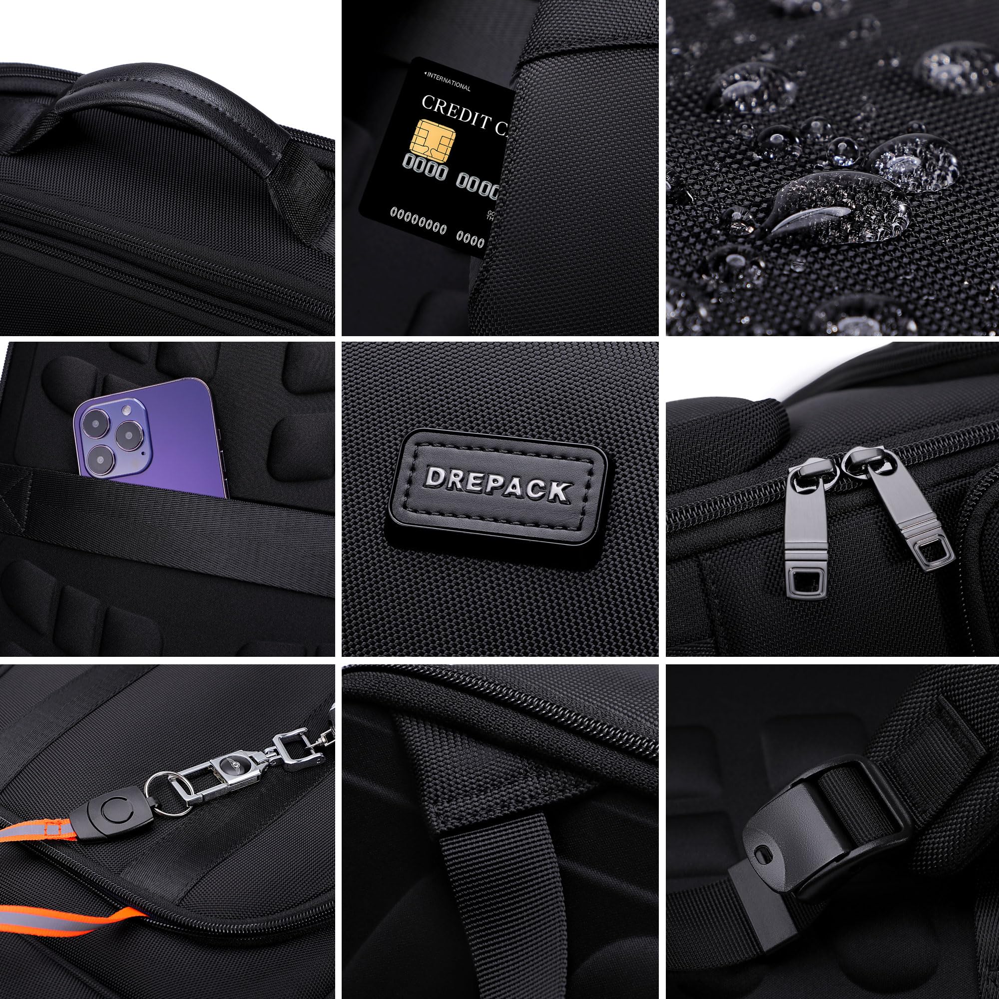 Durable Waterproof Laptop Backpack with USB-C Charging Port - Anti-Theft 15.6 Inch Notebook Bag for Travel, Work & School - TSA-Friendly Design, Perfect Gift for Professionals & Students