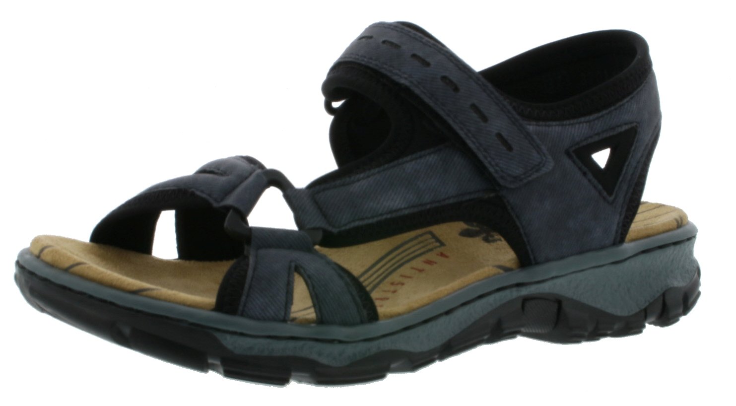 Rieker Women's Closed Toe Sandals - Comfortable Summer Walking Shoes with Arch Support | Perfect for Beach, Travel & Casual Outfits