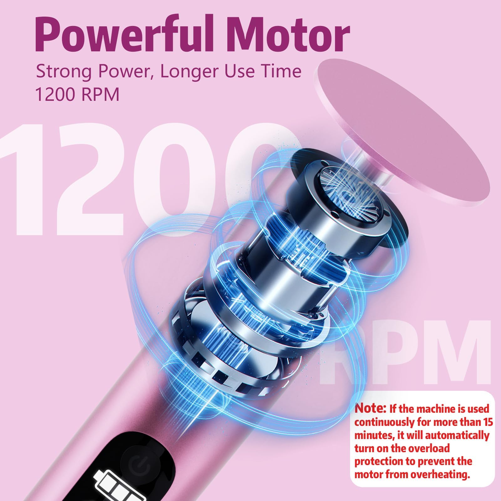 K KERNOWO Electric Foot Callus Remover - 2-in-1 Rechargeable Pedicure Tool with 9 Adjustable Speeds & 30 Sandpapers - Powerful Wireless Foot Scrubber for Dead Skin & Nail Care - Perfect for Home Pedicure, Foot Spa & Professional Salon Use