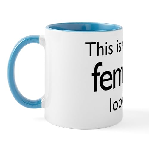 White/Blue Inside - This Is What A Feminist Looks Like Mug