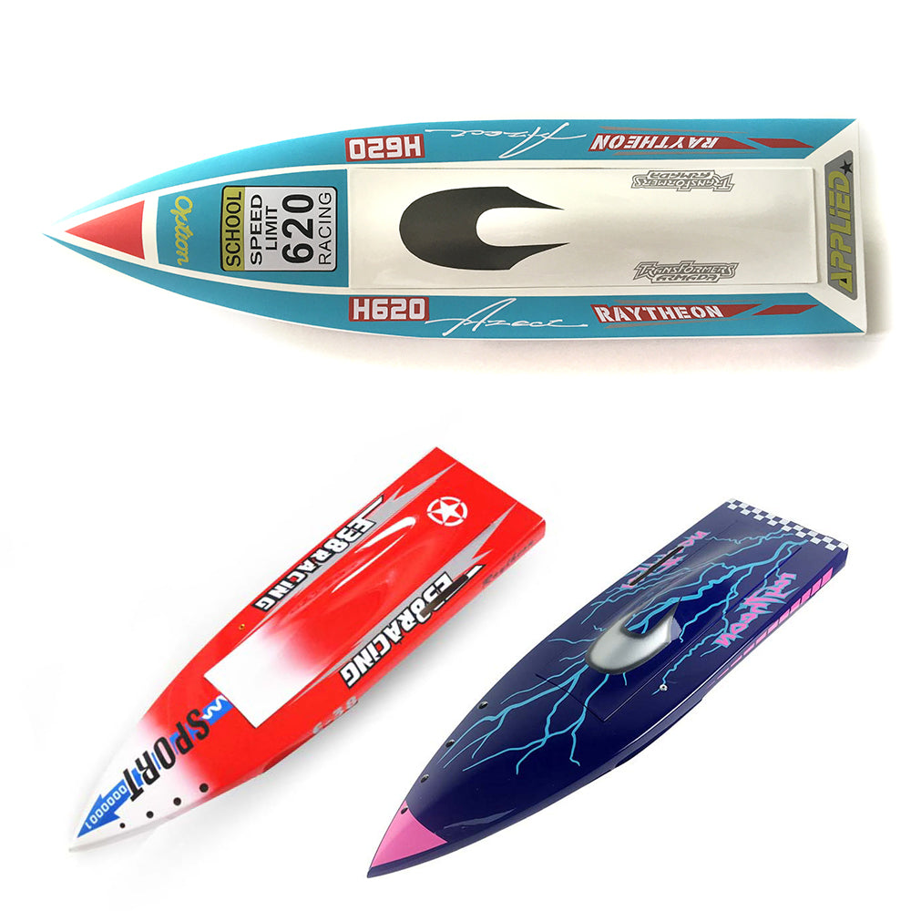 Premium H620 Pre-Painted Fiberglass DIY RC Boat Hull Kit - Blue, Purple, Red Colors (612x168x100mm) for Advanced Players | High-Speed Electric Racing, Pond/Lake Competition, Hobbyist Model Building