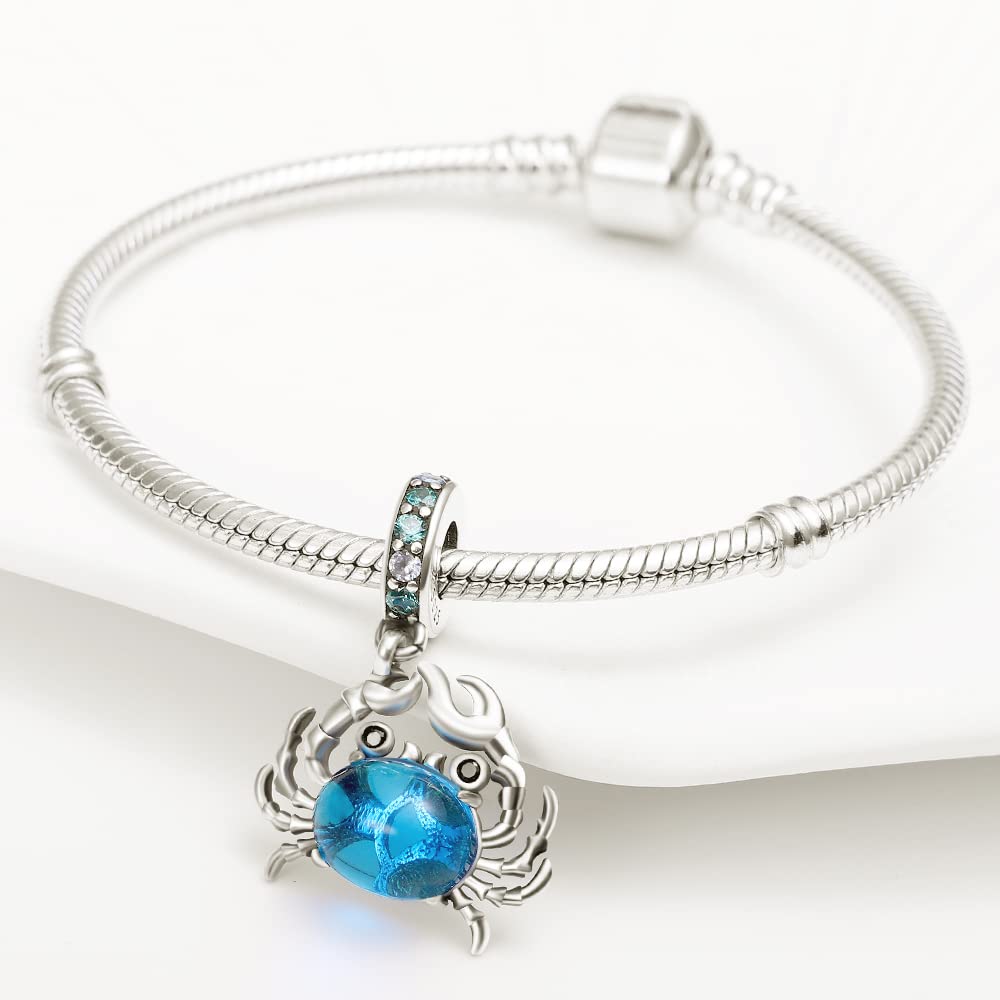 925 Sterling Silver Charms Beads with CZ Stones for Women's DIY Jewelry - Perfect for Bracelets, Necklaces & Gift Giving
