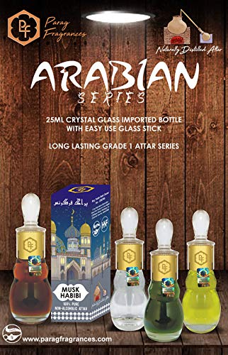 Parag Fragrances White Oud Extra 25ml - Premium Natural Attar Perfume Oil (Arabian Series) | Alcohol-Free, Long-Lasting, Naturally Distilled | Perfect for Daily Wear, Special Occasions & Gift Giving