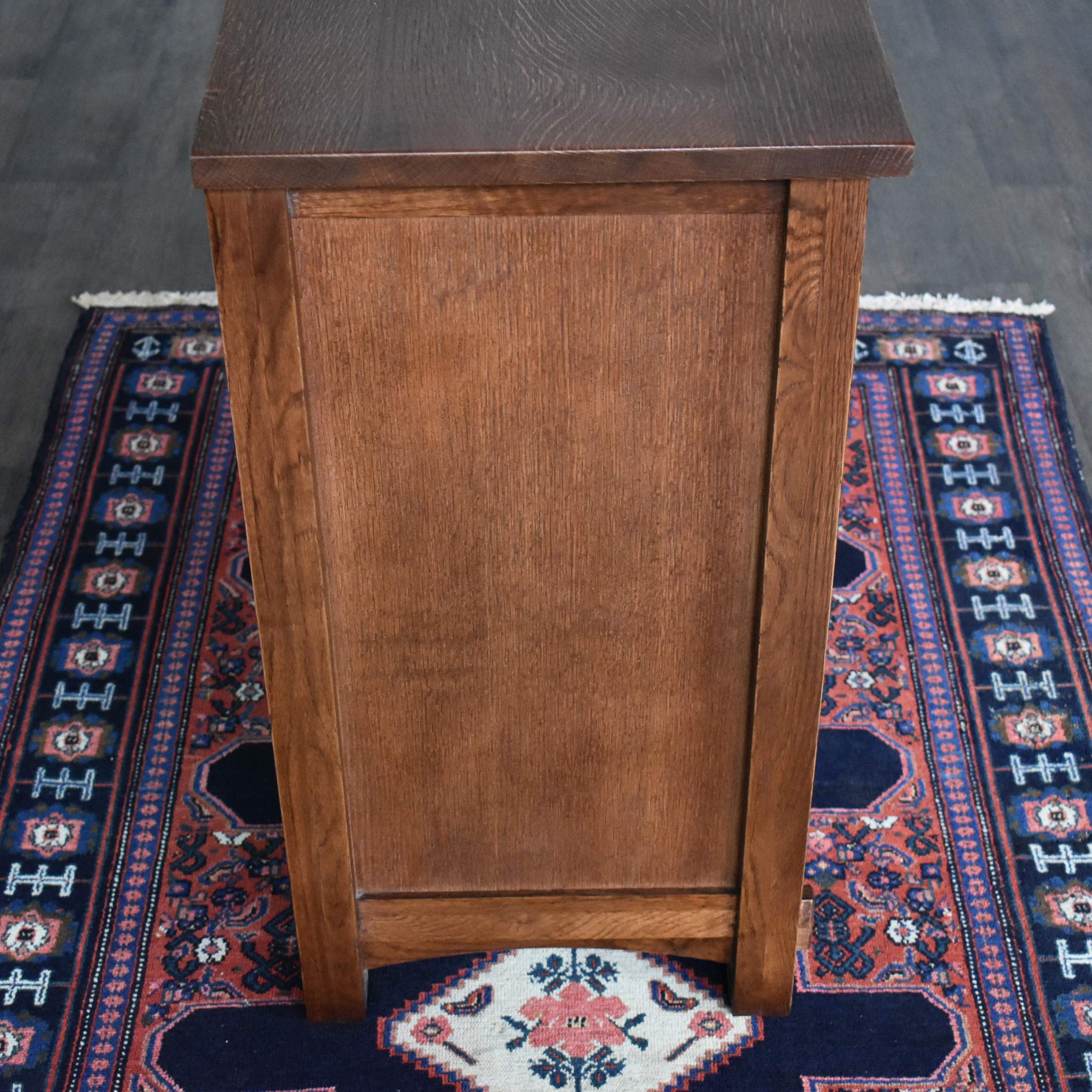 Mission Style Arts and Crafts Nightstand with 1 Door and 1 Drawer - Perfect for Bedroom, Living Room, or Home Office Storage