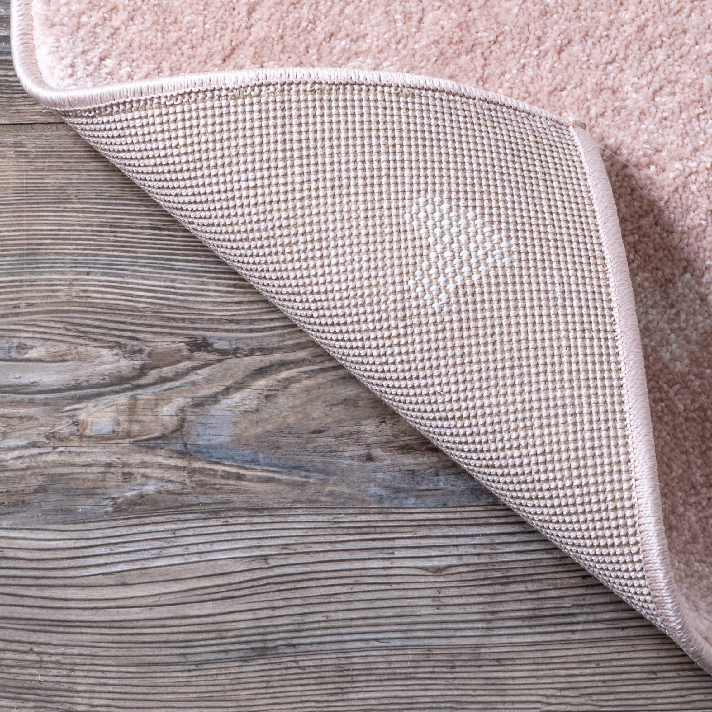 nuLOOM Harlee Kids Bear Nursery or Playroom Area Rug, 7x9 Feet, Soft Pink - Perfect for Baby Room Decor, Toddler Play Mat, and Children's Bedroom Floor Covering