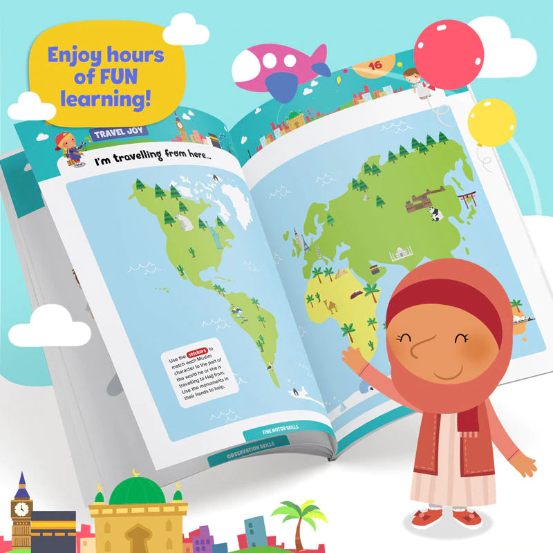 Hajj & Umrah Activity Book for Kids - Islamic Learning & Fun Educational Workbook for Muslim Children | Perfect for Ramadan, Eid Gifts & Homeschooling
