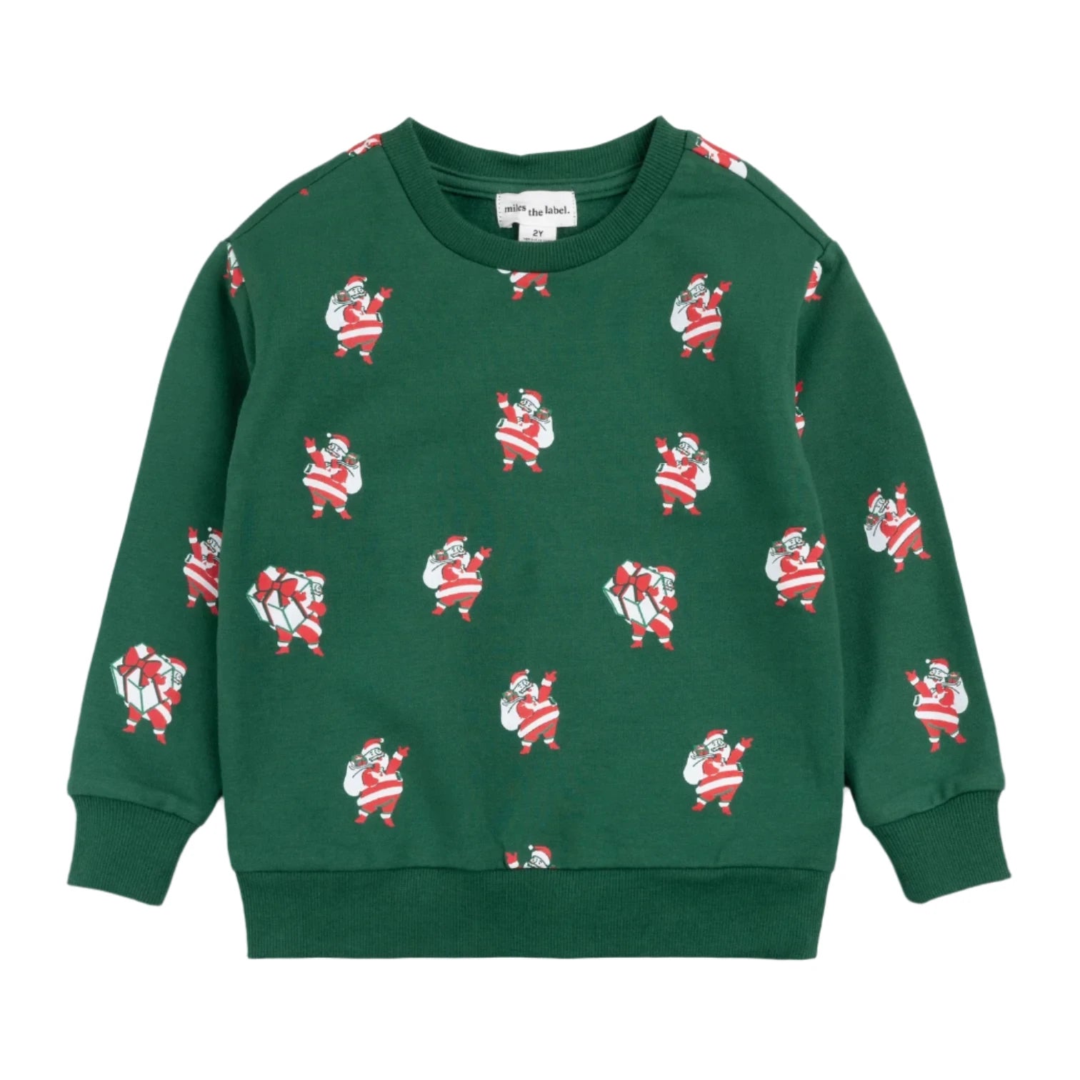 Festive Green Tinsel Sweatshirt for Women - Christmas Holiday Party Outfit & Cozy Winter Fashion
