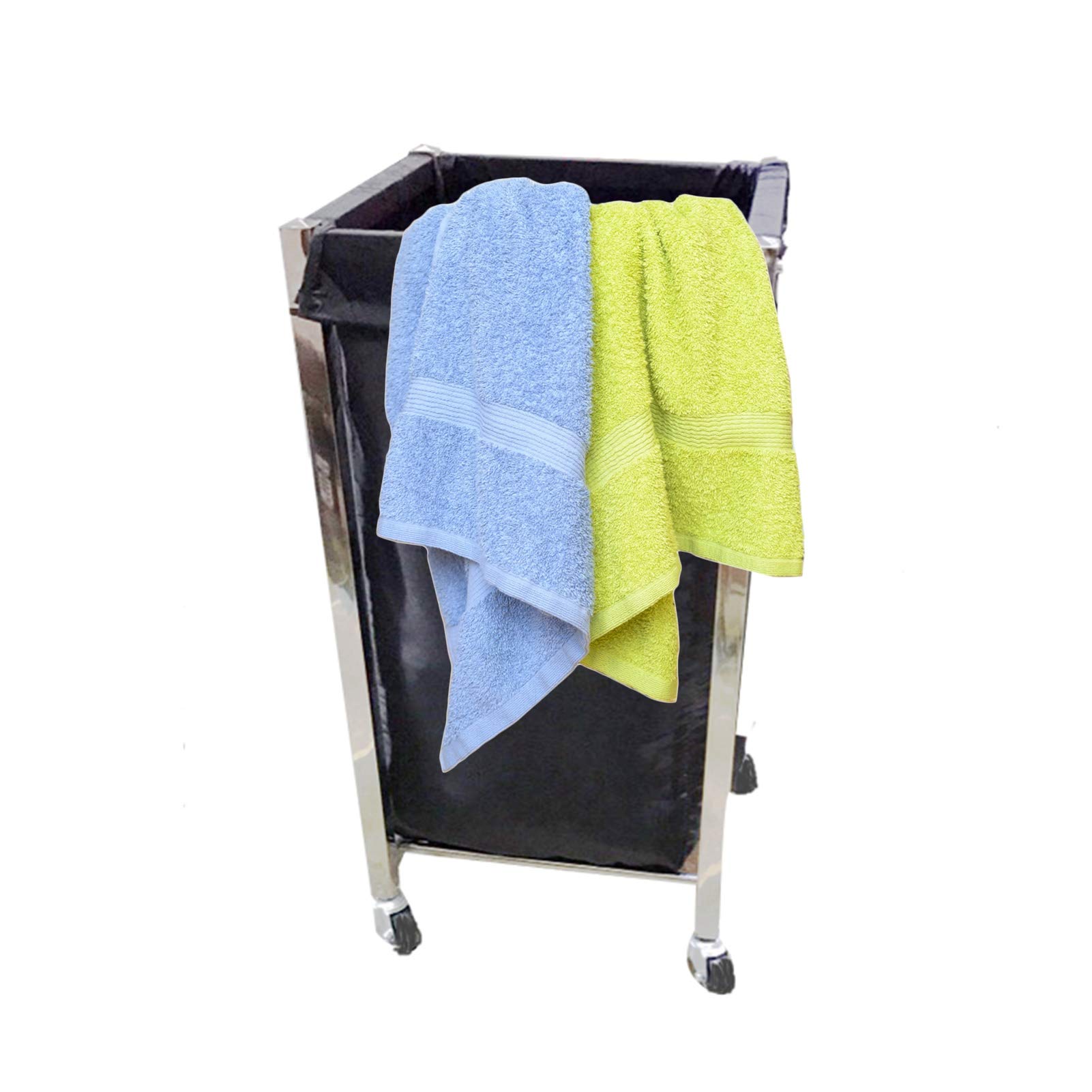 Beauty Salon Cart Trolley with Towel Storage | Heavy Duty 50kg Capacity Rolling Utility Cart | Perfect for Bathroom, Hotel Housekeeping & Laundry Room Organization | Washable & Mobile Service Cart for Salon, Spa & Home Use