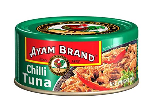 Ayam Brand Spicy Chilli Tuna 160g - Premium Canned Tuna with Hot Chili Flavor for Sandwiches, Salads & Quick Meals | Perfect for Spicy Food Lovers & On-the-Go Lunches