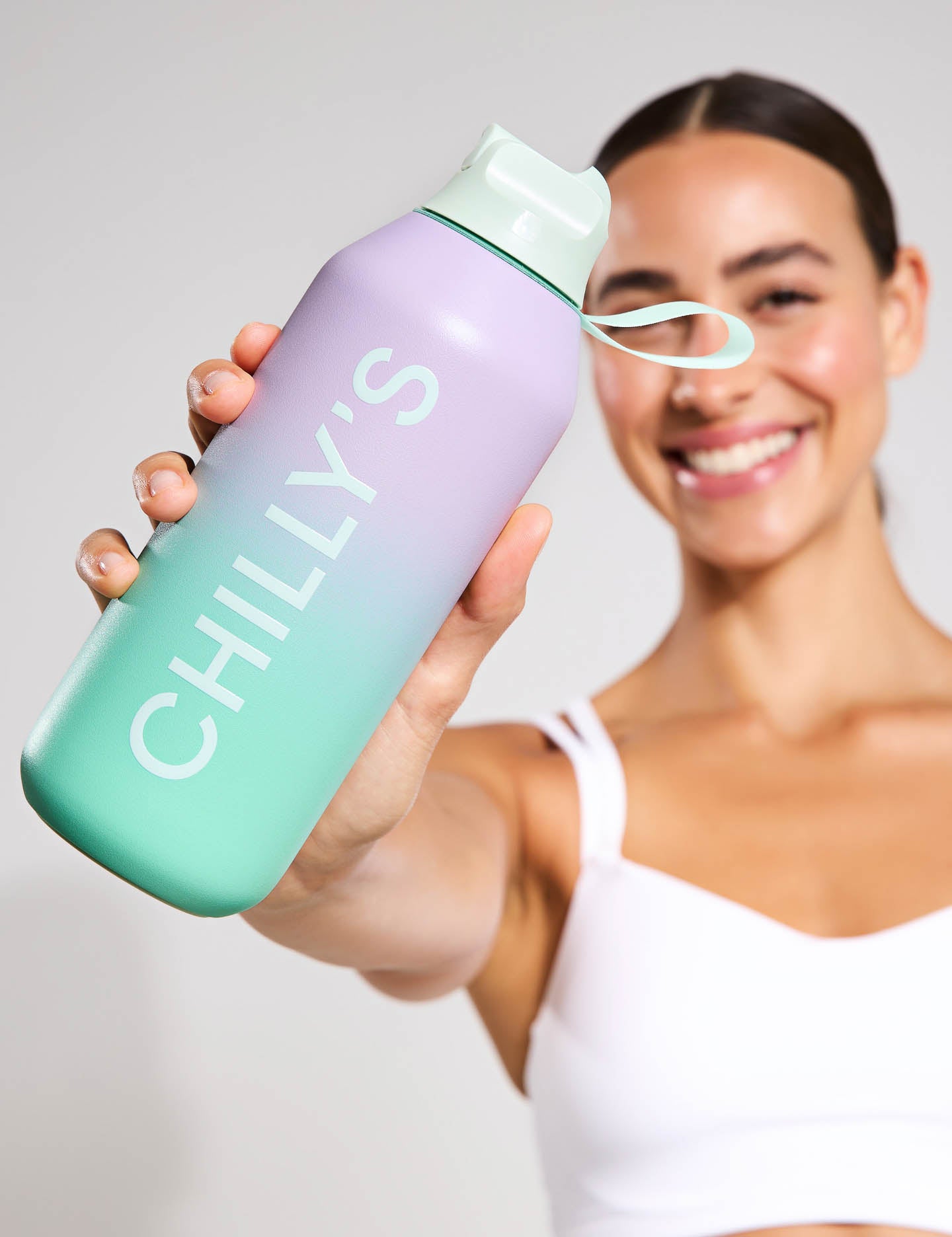 Series 2 Flip Water Bottle 500ml - Leakproof & BPA Free Stainless Steel Water Bottle with Straw Lid - Perfect for Gym, Hiking & Office Use - Morning Haze Color