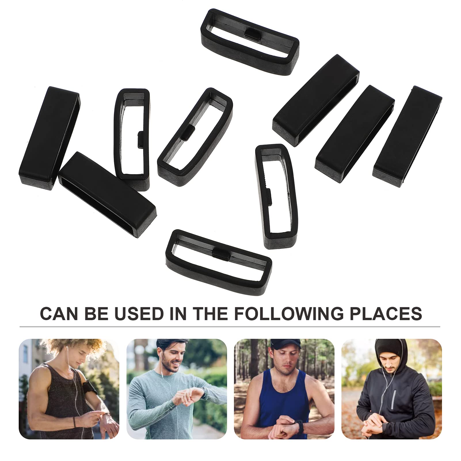 Anti-Lost Watch Strap Ring 10pcs - Secure Band Holder for Sports & Daily Wear