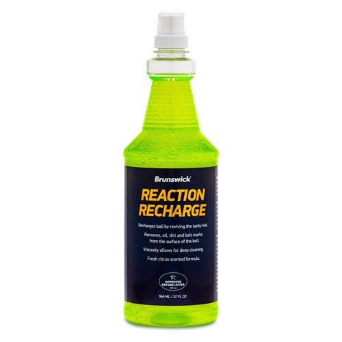 Brunswick Reaction Recharge 32 oz Bowling Ball Cleaner - Professional Bowling Ball Cleaner Solution for Performance Maintenance | Perfect for League Play & Tournament Preparation