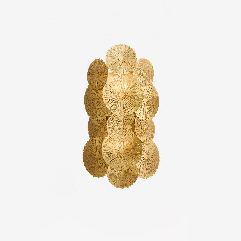 Lotus Leaf Wall Sconce Light Fixture - Modern Boho Decor for Living Room, Bedroom & Hallway - Nature-Inspired Wall Lighting for Home & Office