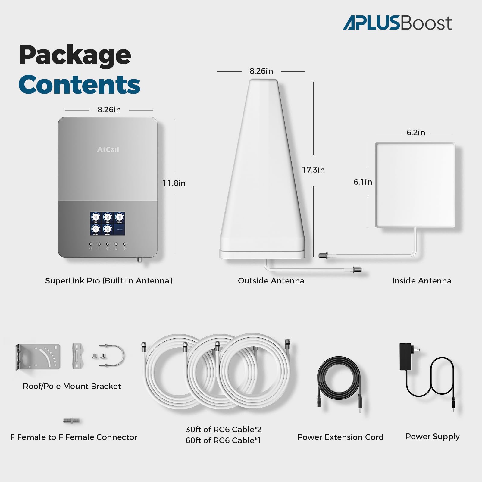 5G 4G LTE Cell Phone Signal Booster for Home - Covers 8000 Sq.Ft with 2 Indoor Antennas | Compatible with Verizon, AT&T & All US Carriers | FCC Approved HD LCD Display & Easy Installation | Perfect for Multi-Room Coverage & Weak Signal Areas