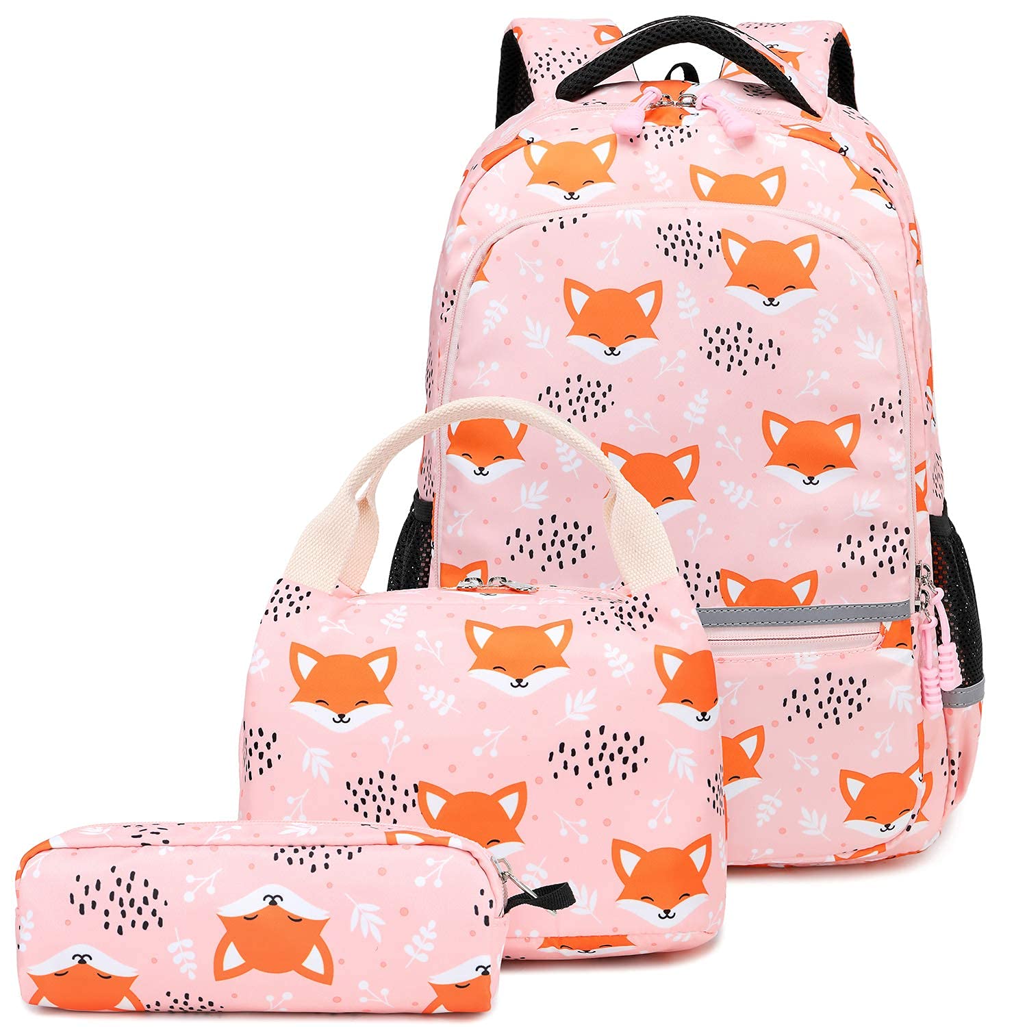Soekidy Girls Backpack for School - Cute Fox & Unicorn Design, Lightweight Kids Bookbag for Preschool & Elementary Students - Perfect for Daily Use, Travel & Outdoor Adventures