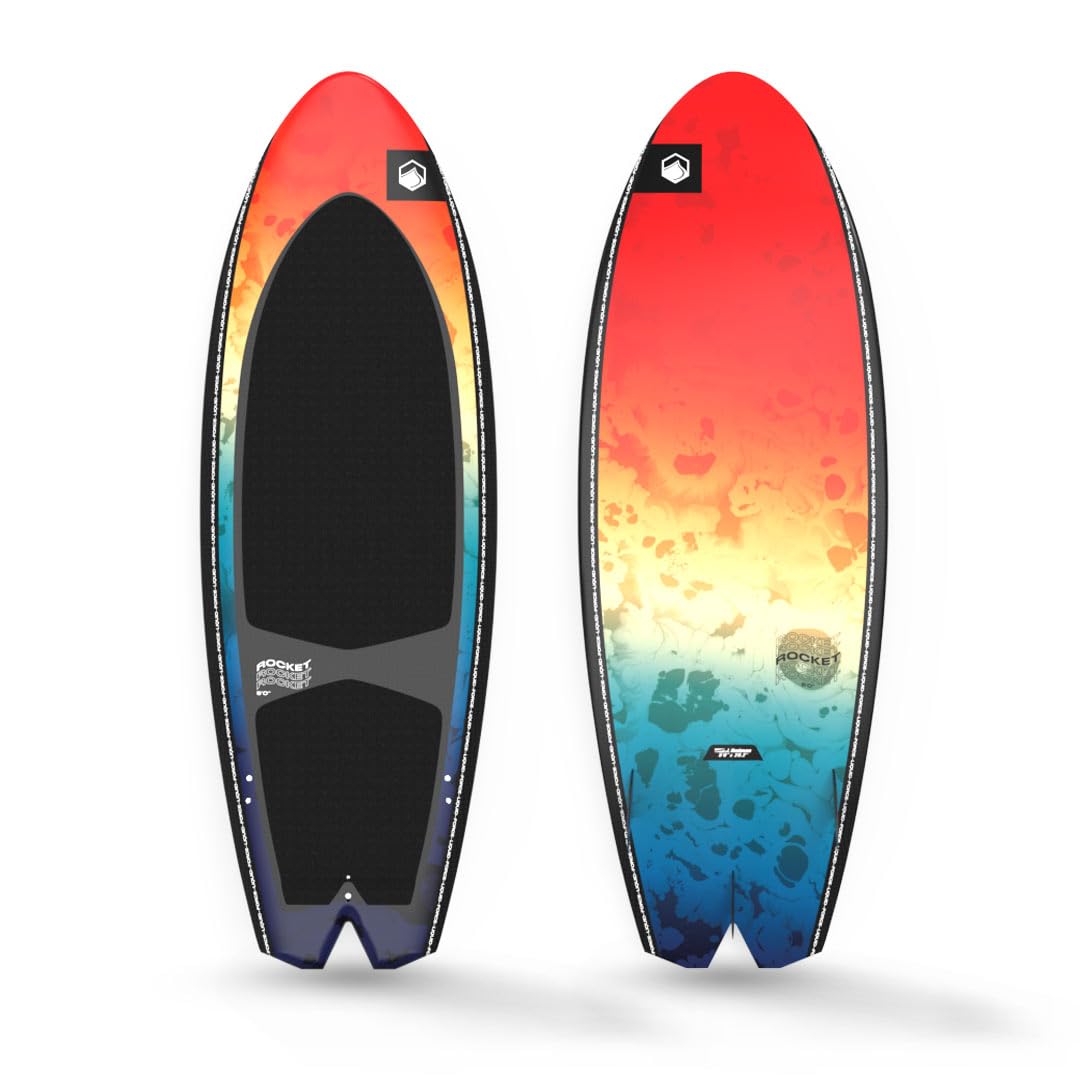 Liquid Force 2025 Rocket Wakesurf Board - Premium Performance Wakesurfing Board for All Skill Levels - Perfect for Lakes, Oceans & Wake Parks
