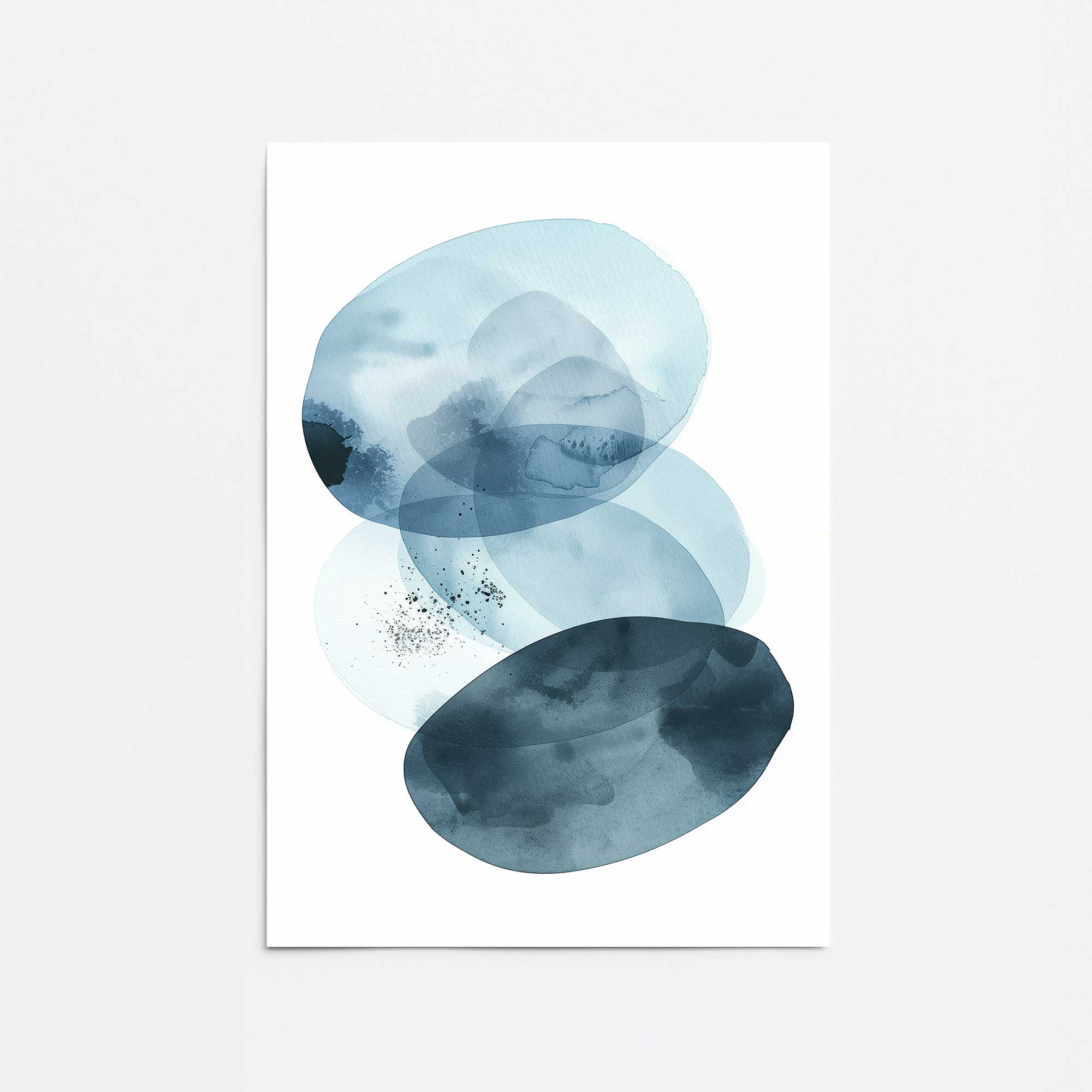 Blue Topaz Mist Print Scarf - Elegant & Lightweight Fashion Accessory for Women | Perfect for Casual Outfits, Office Wear & Special Occasions