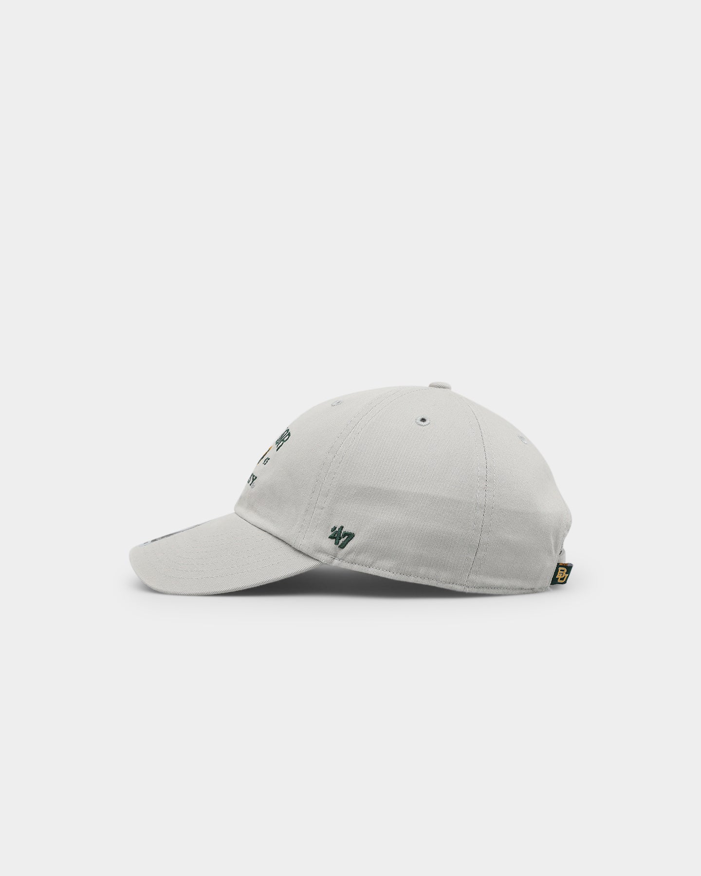 47 Brand Baylor Bears Original '47 Clean Up Adjustable Strapback Cap - Gray Cotton Baseball Hat for Men & Women - Perfect for Game Day, Tailgating & Casual Wear