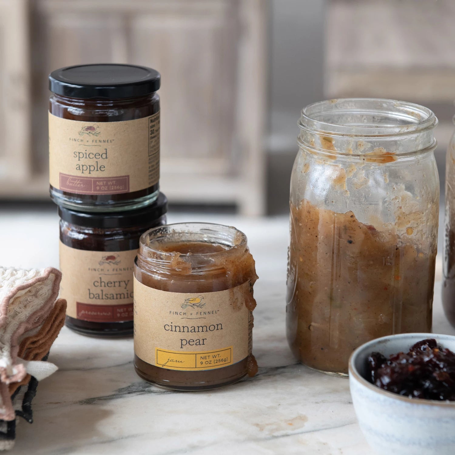 Organic Spiced Apple Butter Spread - Homemade, Gluten-Free, No Preservatives - Perfect for Toast, Pancakes & Baking Recipes