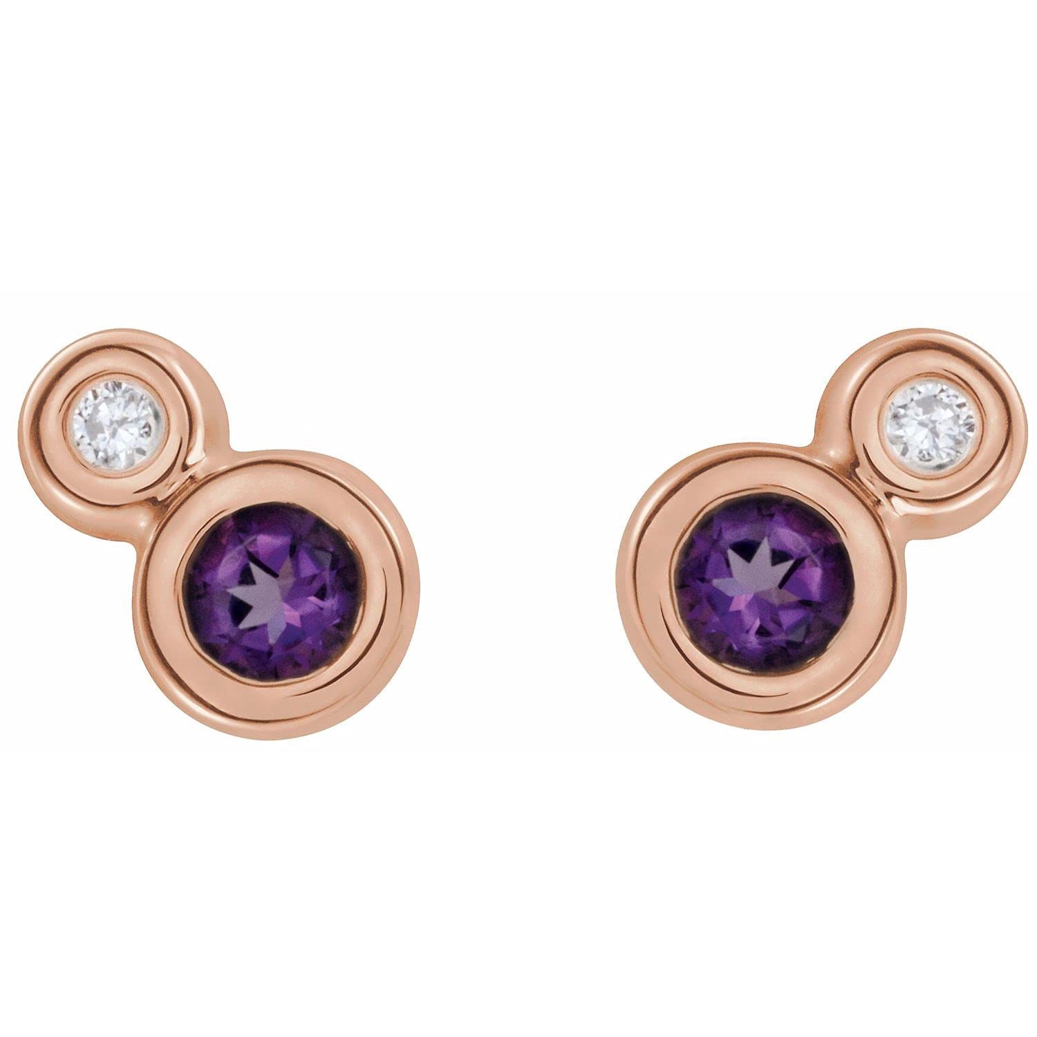 14K Gold, Sterling Silver & Platinum Gemstone & Natural Diamond Stud Earrings for Women | Fine Jewelry Gifts | Wedding, Anniversary & Everyday Wear | Diamond2Deal