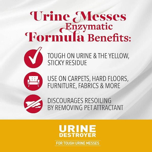 Nature's Miracle Cat Urine Destroyer Foam - Enzyme-Powered Stain & Odor Eliminator for Carpets, Furniture & Litter Boxes | Perfect for Pet Accidents & Multi-Surface Cleaning