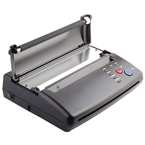 Professional Black Tattoo Transfer Stencil Machine - Thermal Printer Copier for Tattoo Artists | Tattoo Accessories Kit with US Plug | Perfect for Tattoo Studios & Home Tattoo Businesses