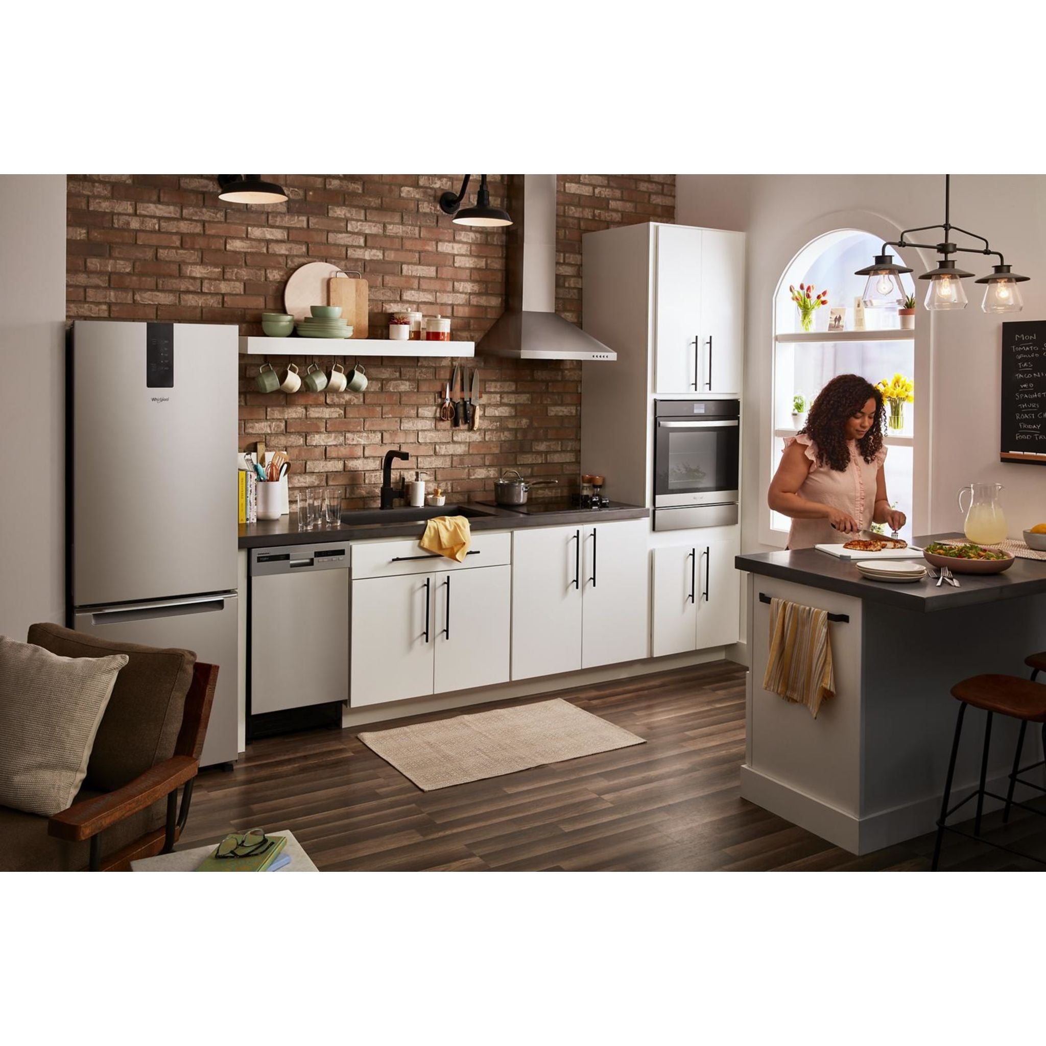 Whirlpool 24 Inch Double Wall Oven with Fingerprint Resistant Stainless Steel (Model WOD52ES4MZ) - Perfect for Modern Kitchens, Baking, and Family Cooking