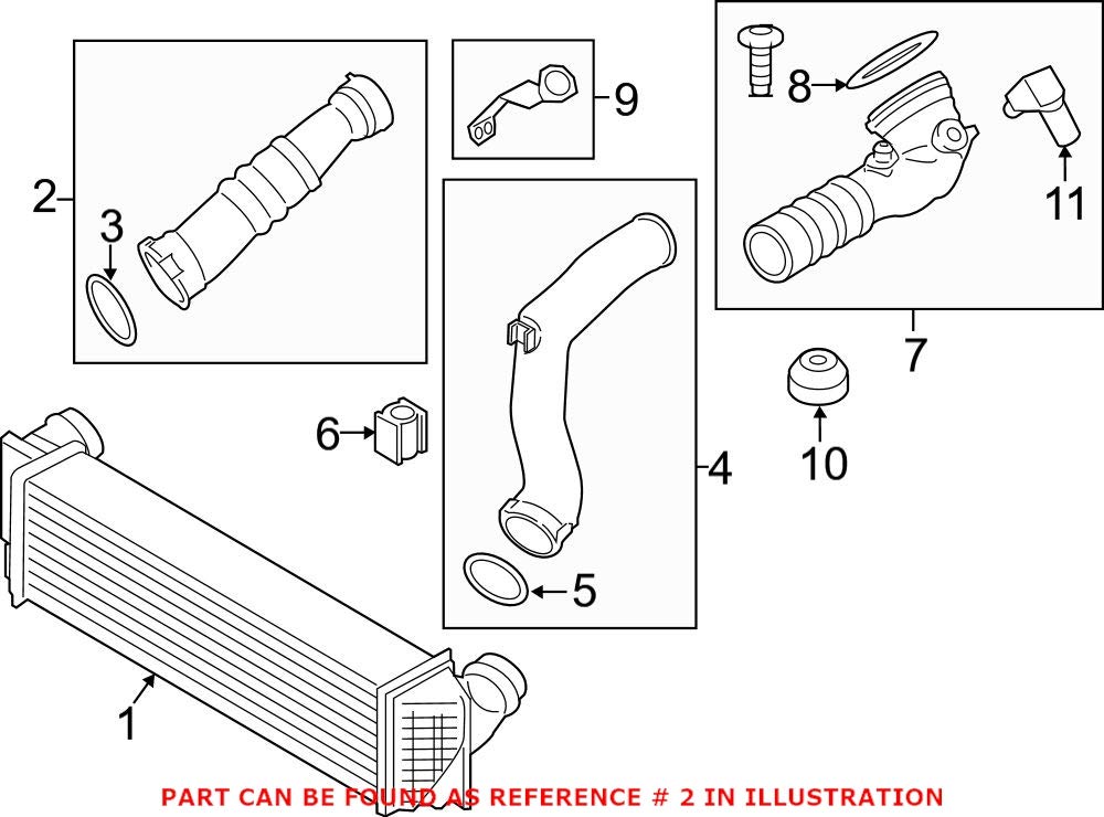 Genuine OEM Front Passenger Right Engine Air Intake Hose for BMW F02 740Li ActiveHybrid 7 (2013-2015) 3.0L L6 Turbo RWD - Perfect Fit Replacement Part for Improved Engine Performance & Fuel Efficiency