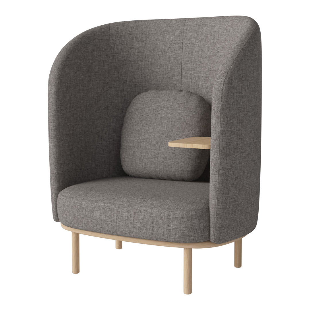 Fuuga Nesting Armchair with Table - Space Saving Modern Lounge Chair for Small Apartments, Living Room, and Office - Perfect for Relaxing, Reading, and Entertaining Guests
