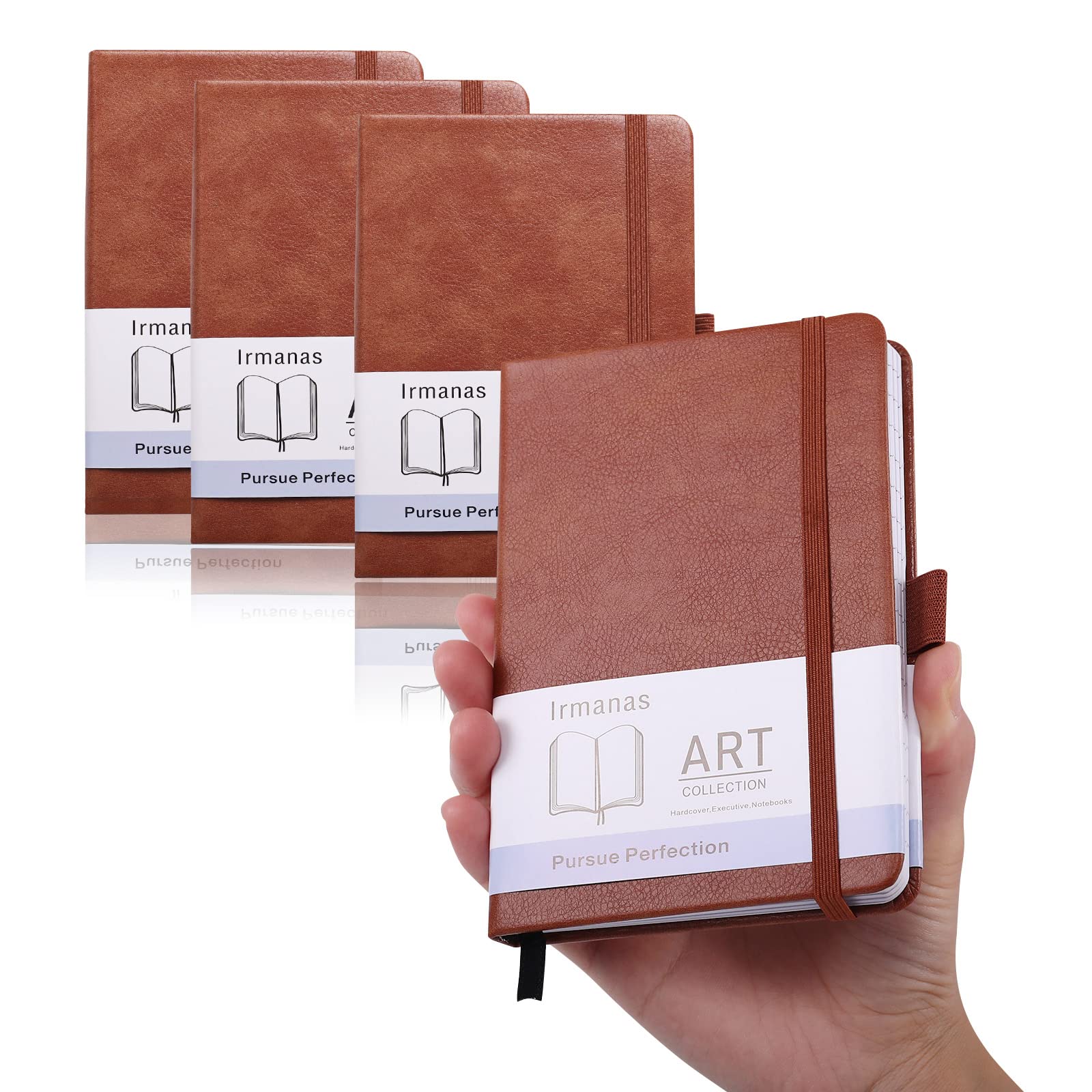 Premium Pocket Notebook Set - 3 Pack Small Ruled Lined Journals (4.25