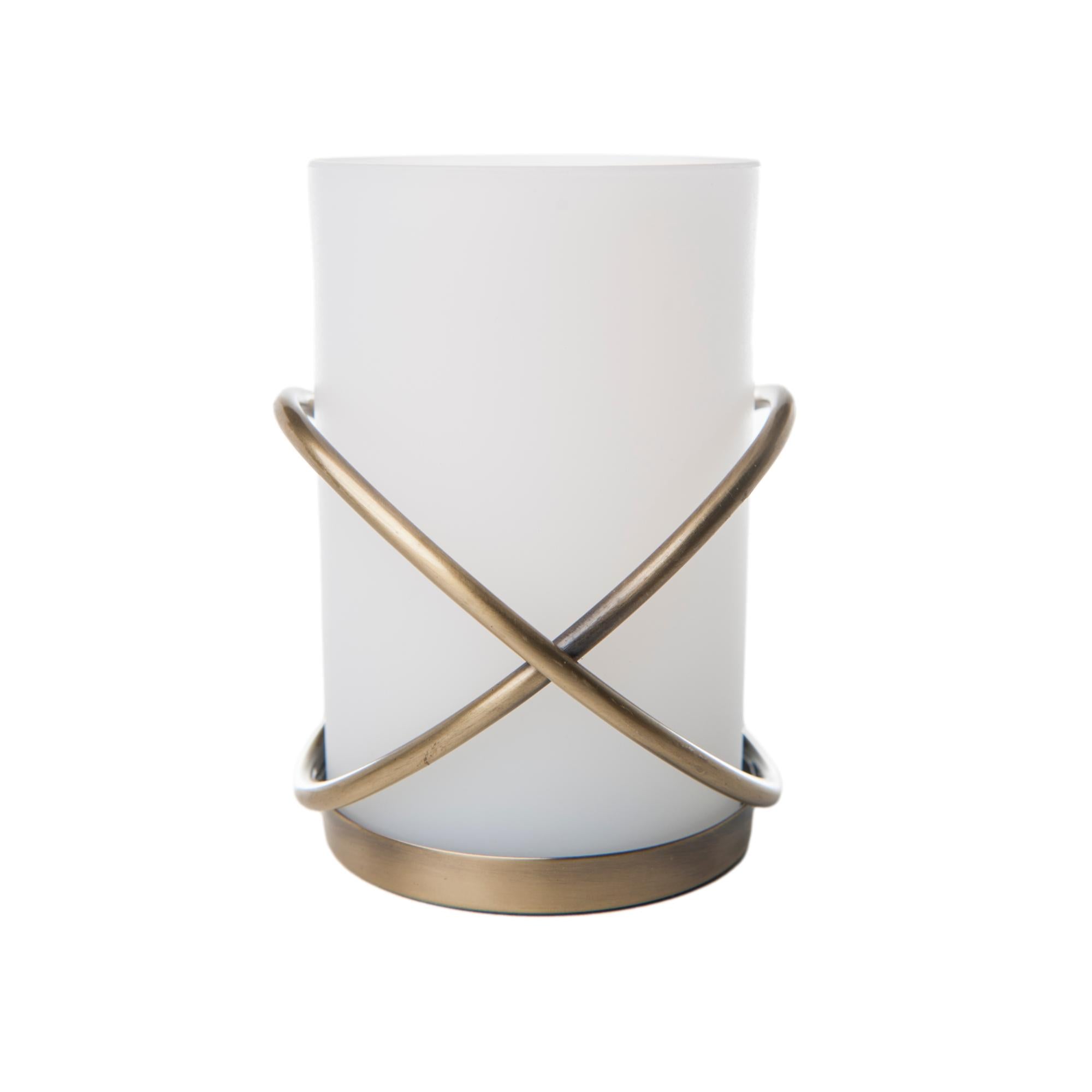 Frosted Acrylic Double Loop Ring Candle Holders - Set of 6 - Elegant Table Decor for Weddings, Parties & Home Centerpieces