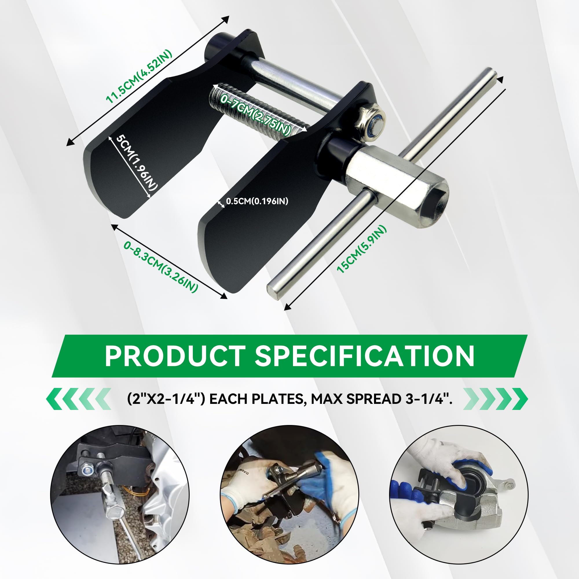 Bolaxin Caliper Piston Spreader Tool - Professional Disc Brake Pad Installation Spatula for Car & Truck Brake Service | Perfect for DIY Mechanics & Auto Repair Shops