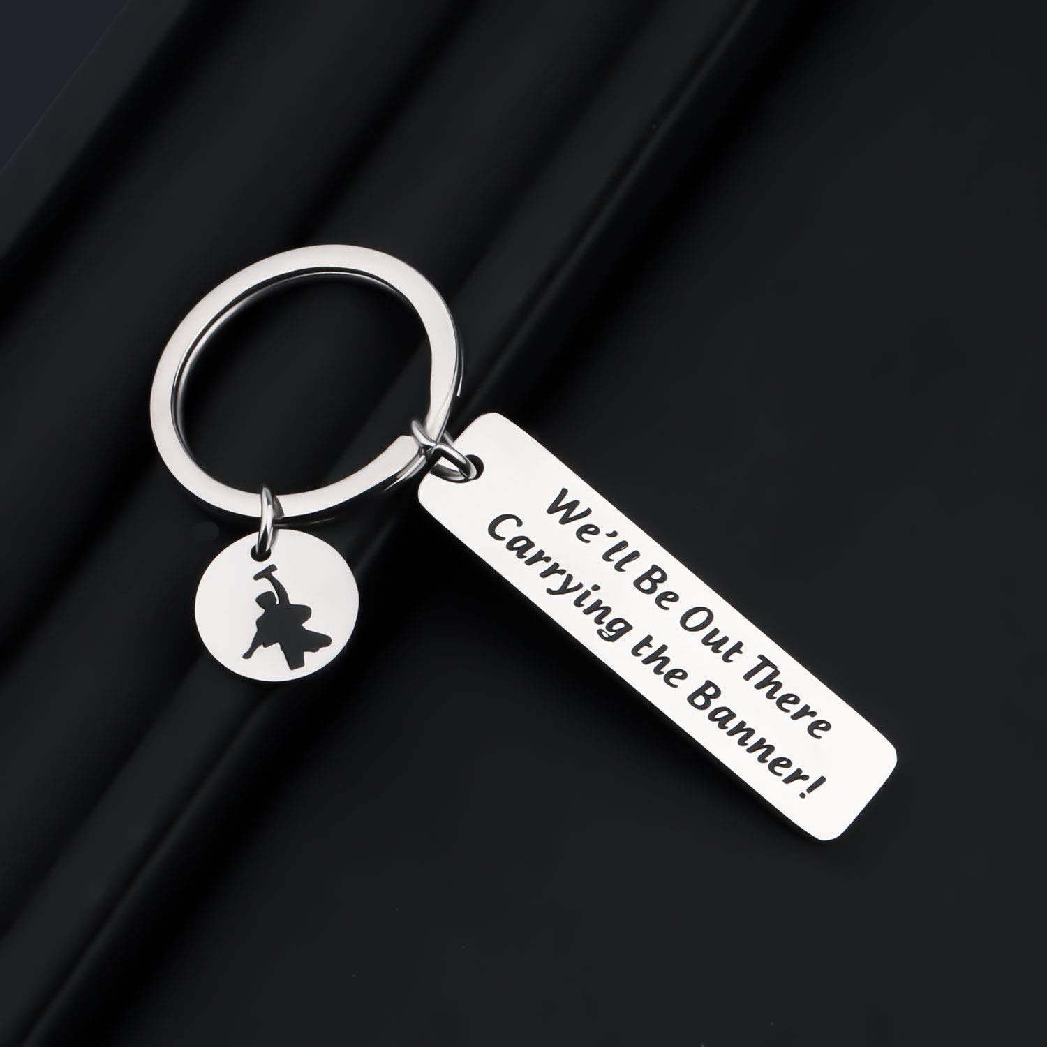 FOTAP Musical Theatre Keychain - 'We'll Be Out There Carrying The Banner' Inspired Gift for Broadway Fans | Perfect for Backpacks, Gifts & Theatre Lovers