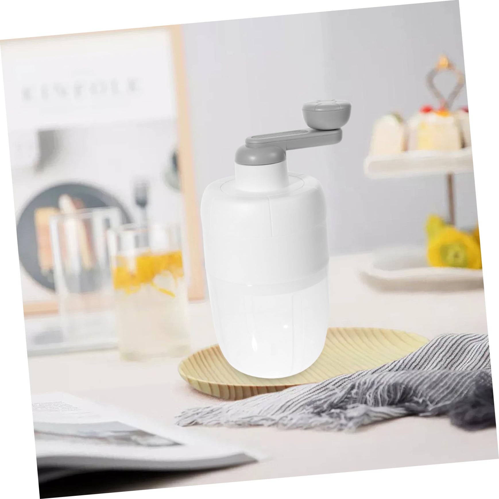 Japanese Manual Ice Crusher - Hand Crank Ice Shaver Machine for Snow Cones, Shaved Ice & Cocktails - Durable Kitchen & Home Countertop Tool for Parties, Bars & Summer Treats