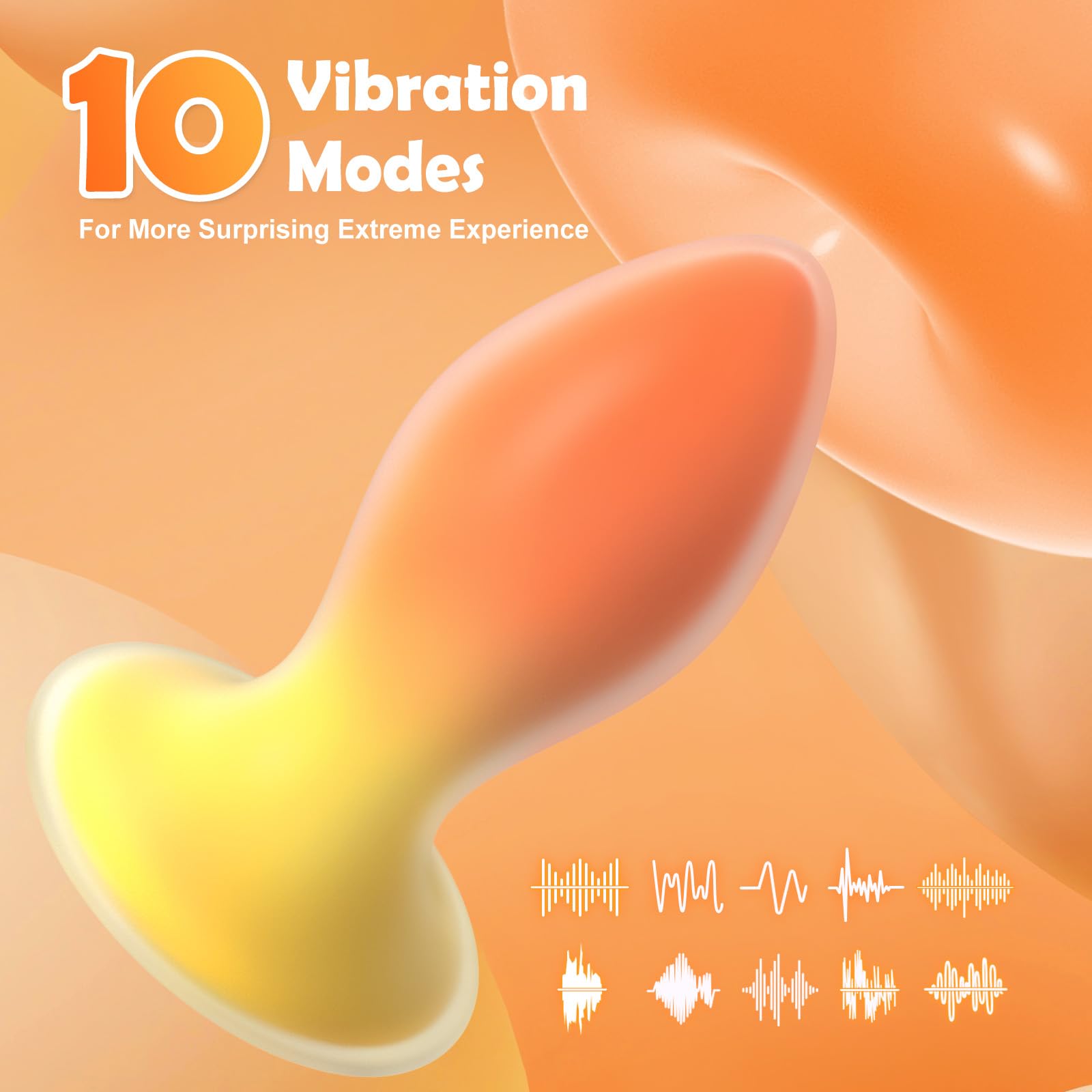 Remote Control Anal Vibrator Plug with 10 Vibration Modes - Silicone Butt Plug for Women & Men, Couples Play, Beginner to Advanced Anal Training - Perfect for Solo Play, Couples Fun & BDSM Exploration