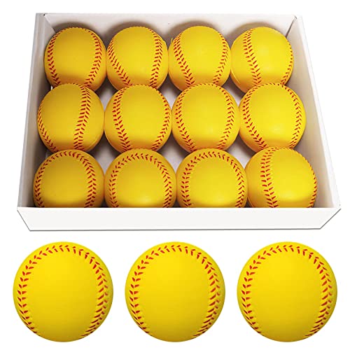 yellow foam baseball