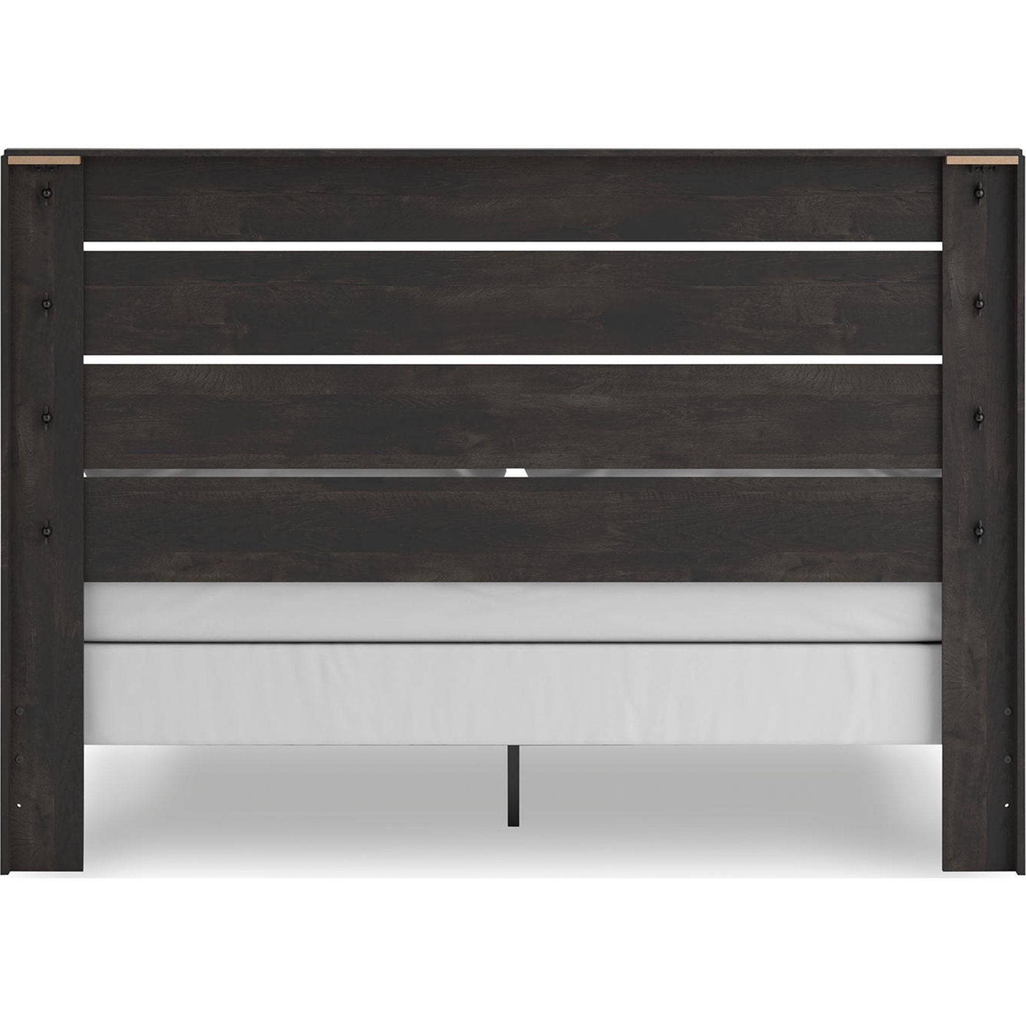 Delmorta King Panel Bed Frame - Solid Wood Platform Bed with Headboard & Footboard for Bedroom, Modern & Stylish Design - Perfect for Master Bedroom, Guest Room, or Apartment