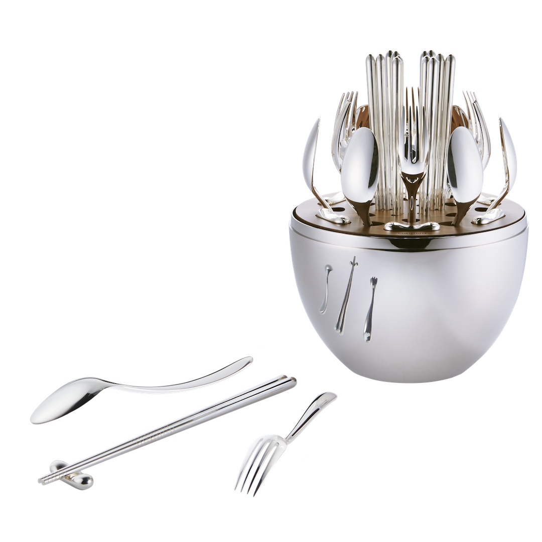 Premium Mood Asia 24-Piece Flatware Set - Stainless Steel Silverware for 6, Elegant Dinnerware Set for Formal Dining, Wedding, and Holiday Gatherings