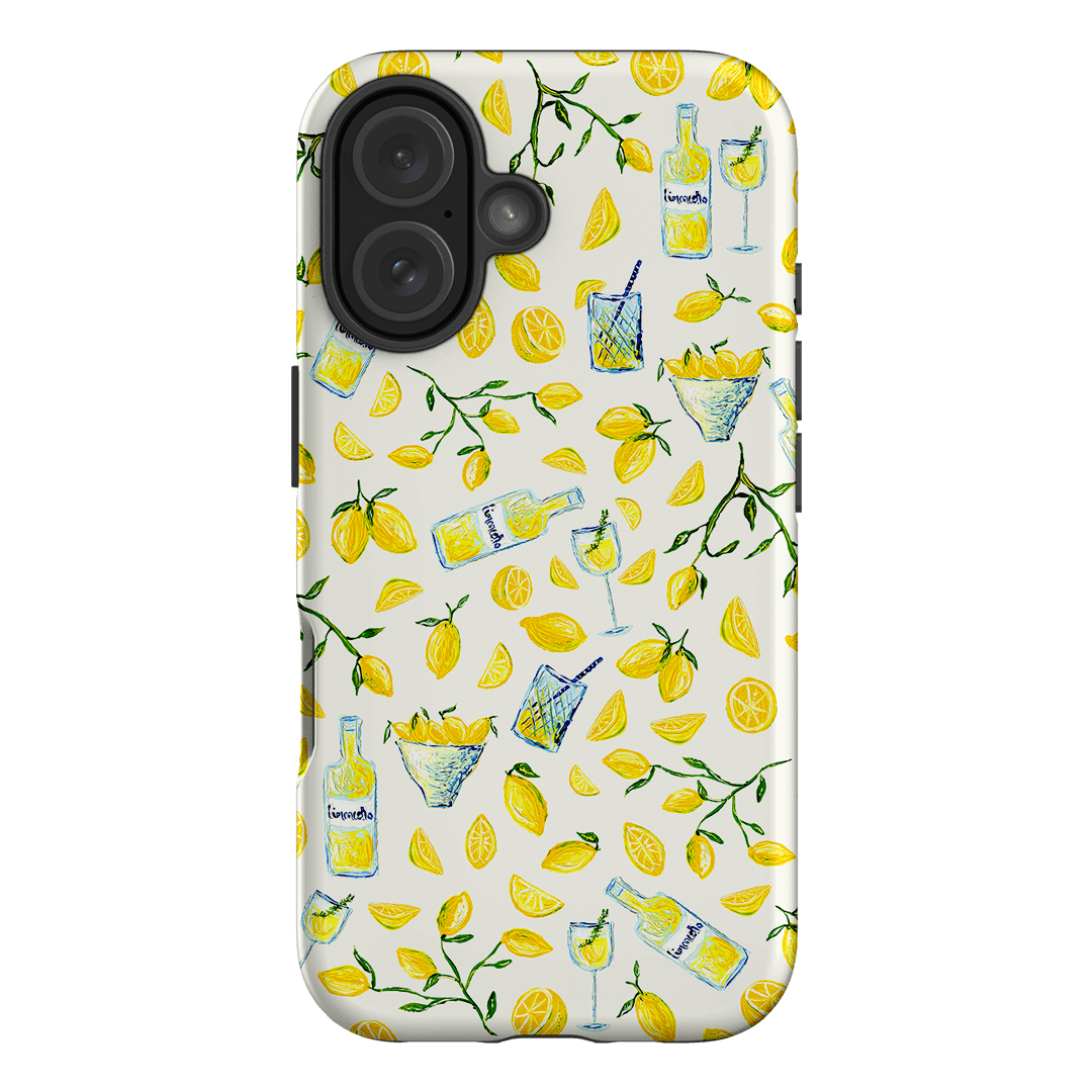 Limone Lemon Shockproof Phone Case for iPhone 15 Pro Max - Cute Citrus Fruit Design, Slim Protective Cover with Raised Edges - Perfect for Summer, Beach & Outdoor Activities