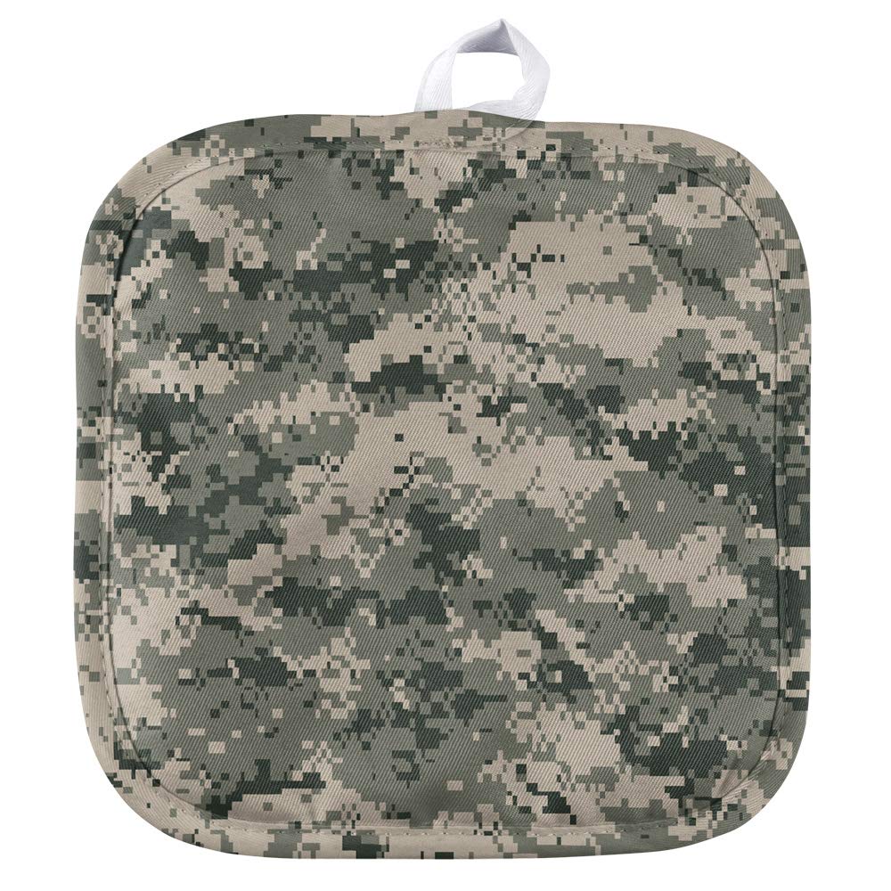 Digital Camouflage Pattern Pot Holder - Heat Resistant Kitchen & BBQ Gloves for Indoor & Outdoor Cooking, Grilling, and Camping